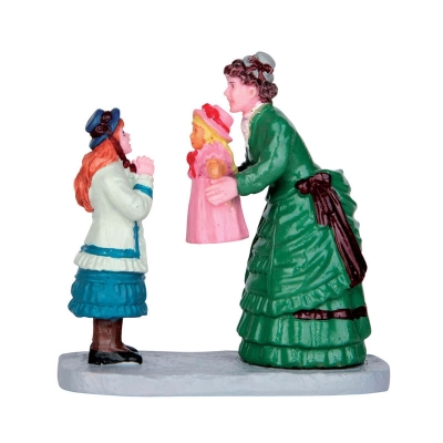 Figura Madre e Hija Con Muñeca