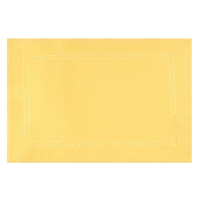 Individual Rectangular de Tela Amarillo 13 x 19"