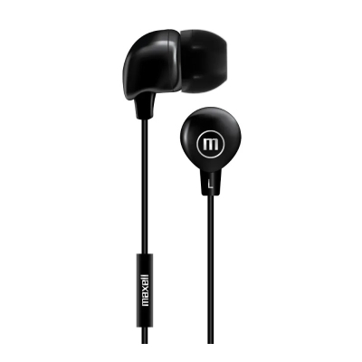 Audifonos Maxell Con Microfono Color Negro IN-BAX