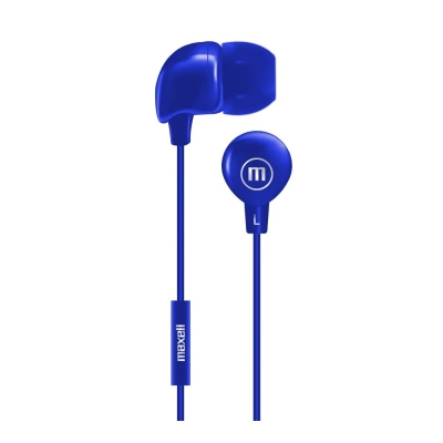 Audifonos Maxell Con Microfono Color Azul IN-BAX