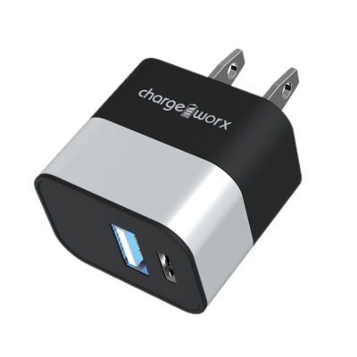ChargeWorx Cargador USB-A/USB-B CX3054SL