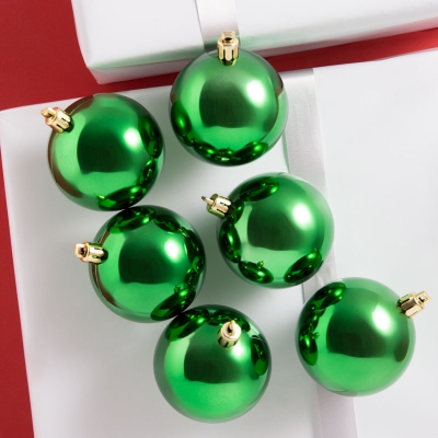 Bolas De Navidad Verde Juego de 6