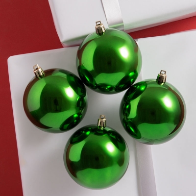 Bolas De Navidad Verde Juego de 4