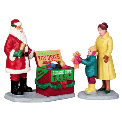 Figura Santa Claus Donación Juego de 2