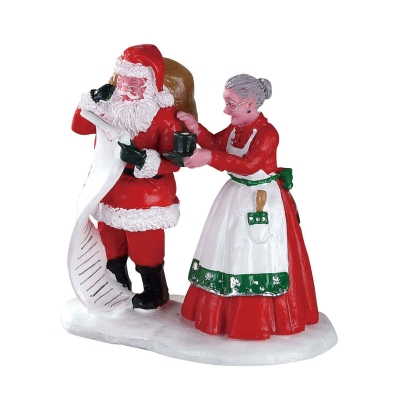 Figura Santa Claus y Sra. Claus