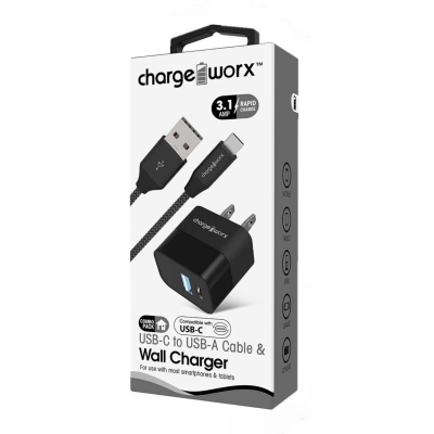 Cargador Chargeworx Tipo C De Pared CX3210BK