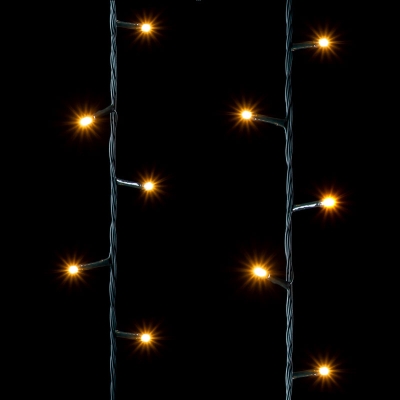 Luces De Navidad Destello Blanco Cálido Led 500 Bombillas