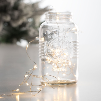Luces De Navidad Micro Led Blanco Cálido 80 Luces