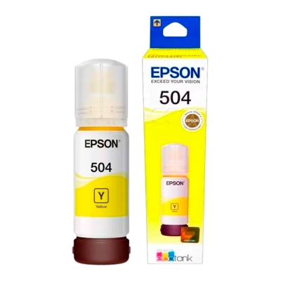 Botella de Tinta Amarilla Epson 504