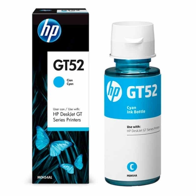 HP Botella De Tinta Cyan GT52