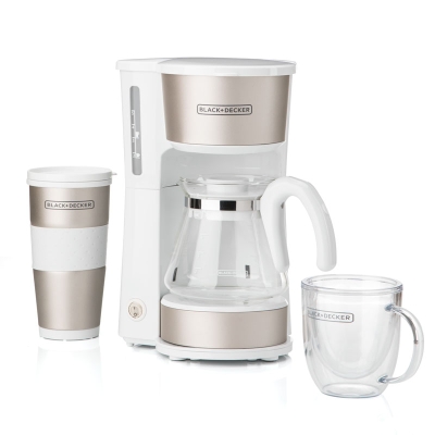 Cafetera Blanca de 5 Tazas Black \u0026 Decker – Do it Center Online
