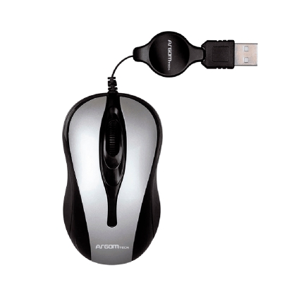 Mouse Argom USB Retráctil MS-0008GR