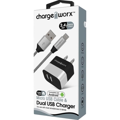 Cargador Chargeworx de Pared USB CX3206SL