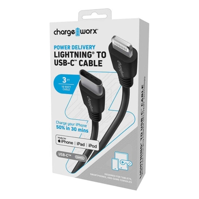 Chargeworx Cable Tipo C CX4624BK