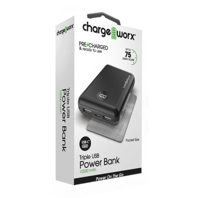 Powerbank Slim Chargeworx CX6827BK