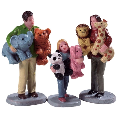Figura Familia Con Premio Juego de 3