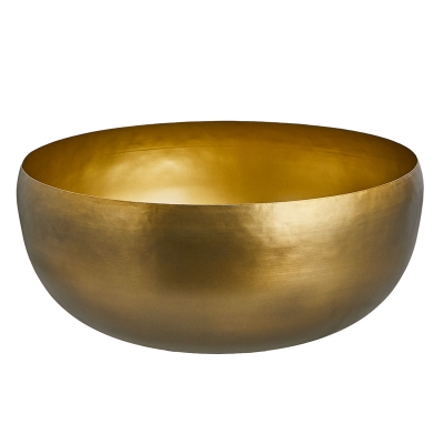 Bowl Decorativo Whitney Dorado Extra Grande