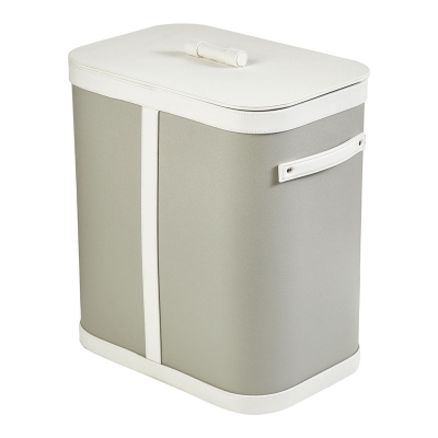 Haus Hamper Gris y Blanco