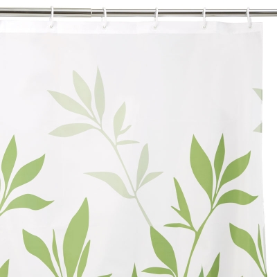 Novo Cortina De Baño Plantas Verdes
