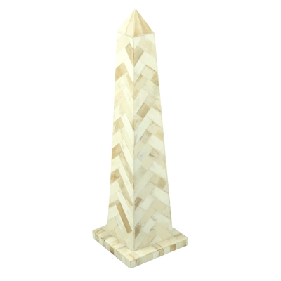 Obelisco Decorativo Blanco Grande