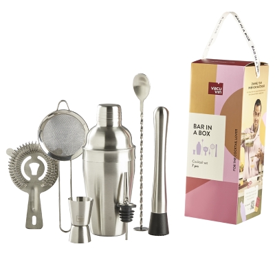 Set de Bar Acero Inoxidable 7 Piezas