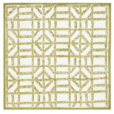 Servilleta Chloe 4 Piezas Verde 17x17 Pulgadas