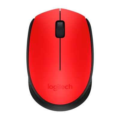 Logitech Mouse Óptico Inalámbrico M170 Rojo