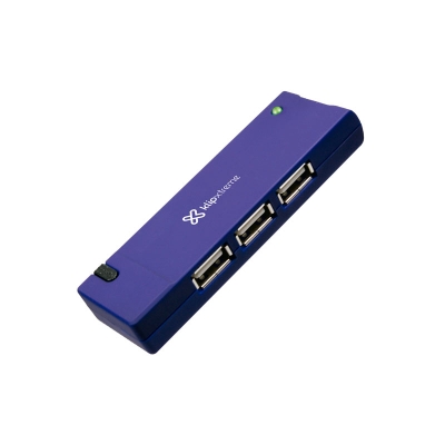 Portatil HUB USB Klipx 4 Puertos KUH-400A
