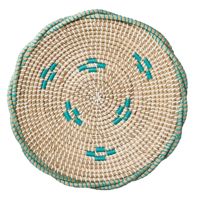 Canasta Natural/ Verde 16"x2.3"
