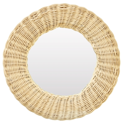 Espejo Redondo Blanco 16"x2"