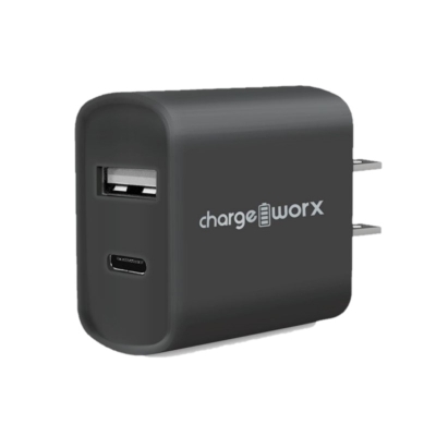 Chargeworx Cargador Dual USB Pared CX2605BK