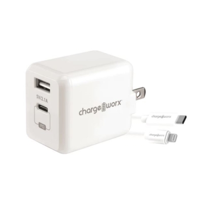 Chargeworx Cargadores Pared  C-L CHA-CX3063WH