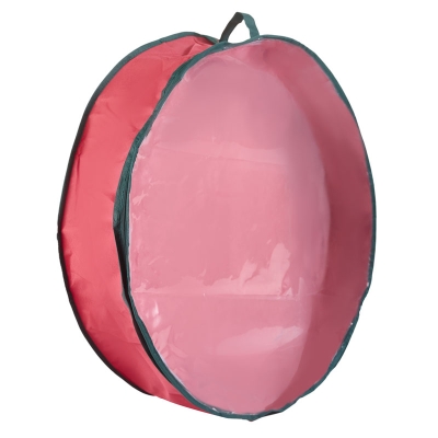 Caja para Almacenar  Corona de Tela Roja 6"