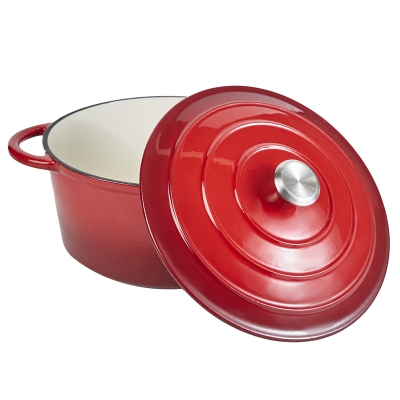 Olla Hierro Esmaltada Roja 10.23"