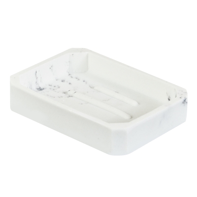 Jabonera Marble Blanco