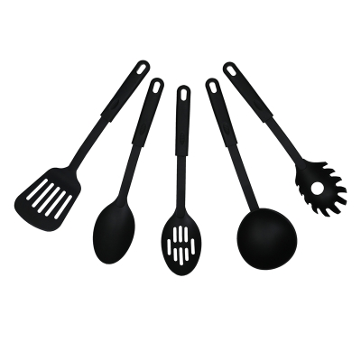 Utensilios Nylon Negro 5 Pzas