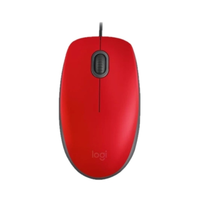 Mouse Logitech USB M110 Silent Rojo