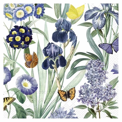 Servilleta Cocktail Papel Blue Velvet