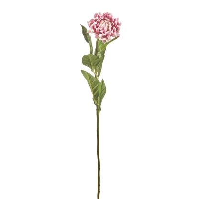 Flor Artificial Curled Mums Rosado 30"