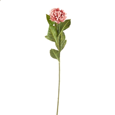 Flor Artificial Curled Mums Salmón 30"