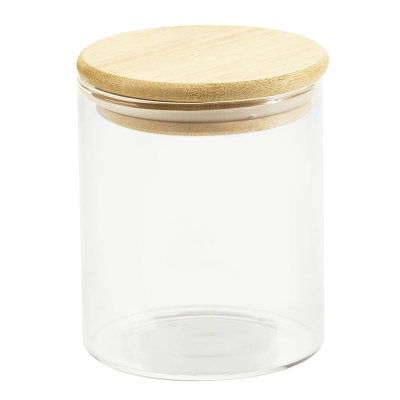 Repostero con Tapa de Bambú 0.5LT.