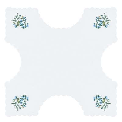 Bruna Panera Flores Azul 18 x 18"