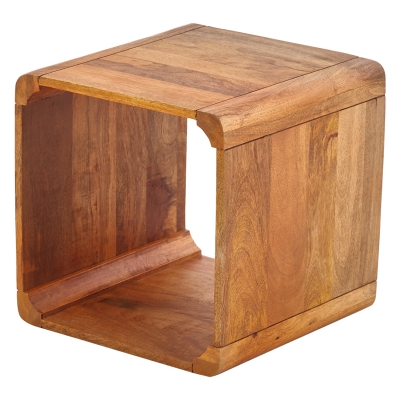 Mesa Lateral Cube Madera 16"