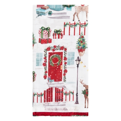 Toalla Cocina Xmas Door 28"