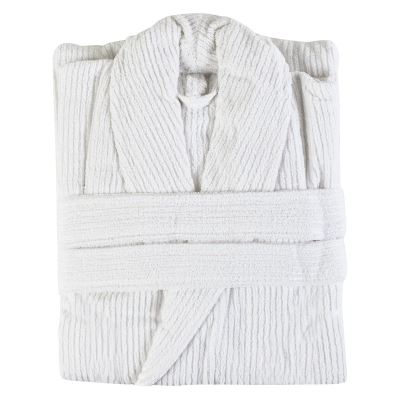 Pauli Bata de Baño Natural / Blanco L/XL