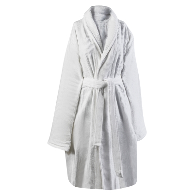 Pauli Bata de Baño Natural / Blanco L/XL
