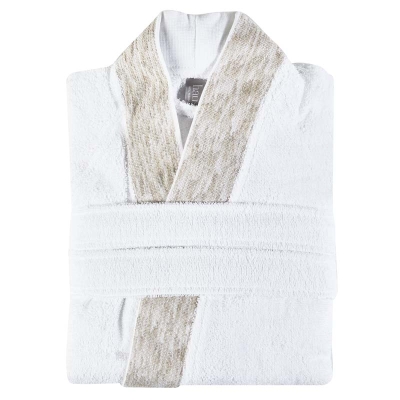 Mabel Bata de Baño Natural / Blanco S/M