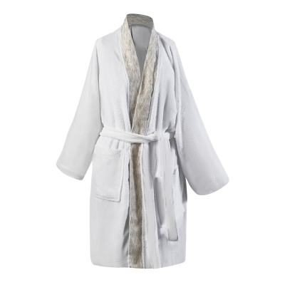 Mabel Bata de Baño Natural / Blanco S/M