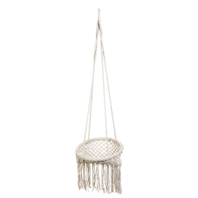 Silla Colgante de Macramé Natural