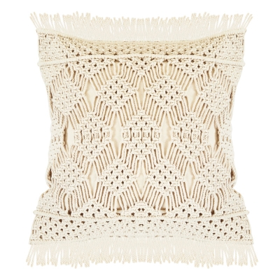 Cojín de Macrame Natural HC26